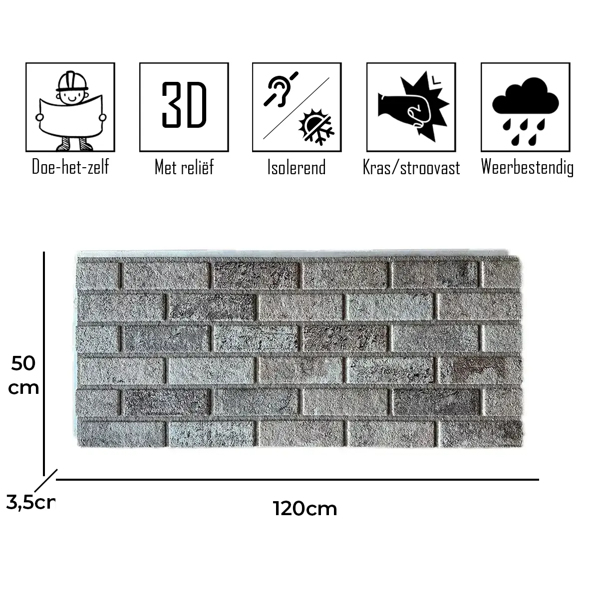 Bandes de pierre Panneau mural 3D EPS Gamma XL Tight